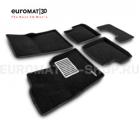 Текстильные 3D коврики Euromat3D Lux в салон для Mercedes G-Class (W463) (1990-2017) № EM3D-003512