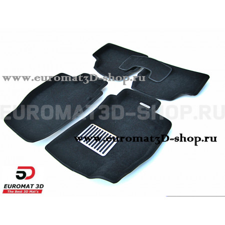 Текстильные 3D коврики Euromat3D Lux в салон для Opel Astra H/GTC (2007-) № EM3D-003802