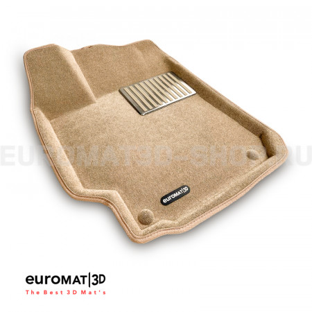 Текстильные 3D коврики Euromat3D Lux в салон для Toyota Camry V40 (2006-2011) № EM3D-005104T Бежевые Текстильные 3D коврики Euromat3D Lux в салон для Toyota Camry V40 (2006-2011) № EM3D-005104T Бежевые
