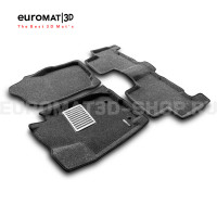 Текстильные 3D коврики Euromat3D Lux в салон для Toyota Rav 4 Long (2006-2013) № EM3D-005126G Серые