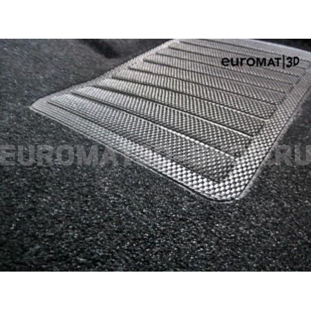 Текстильные 3D коврики Euromat3D Business в салон для Audi A6 (2011-2018) № EMC3D-001107