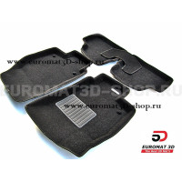 Текстильные 3D коврики Euromat3D Business в салон для Opel Astra H (2007-) № EMC3D-003802