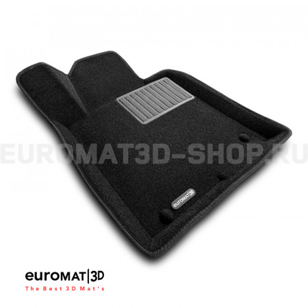 Текстильные 3D коврики Euromat3D Business в салон для Kia Optima (2016-) № EMC3D-002929