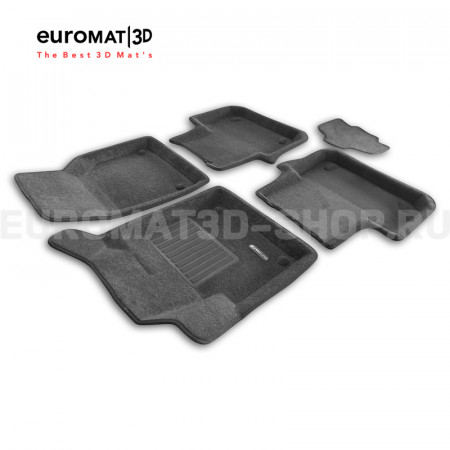 Текстильные 3D коврики Euromat3D Business в салон для Land Rover Discovery Sport (2015-) № EMC3D-003107G Серые
