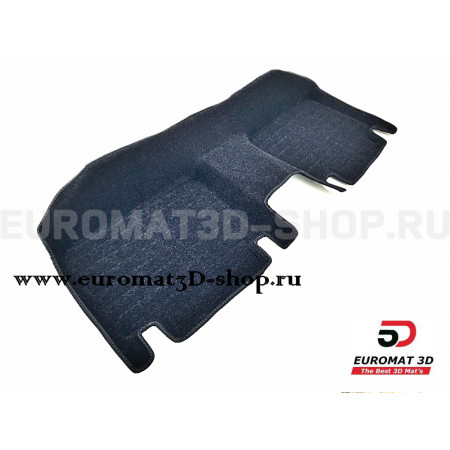 Текстильные 5D коврики с высоким бортом Euromat3D в салон для Nissan X-Trail (T32) (2015-2020) № EM5D-003724