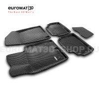 3D коврики Euromat3D EVA в салон для Hyundai Sonata (2020-) № EM3DEVA-002708