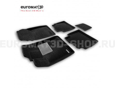 Текстильные 3D коврики Euromat3D Business в салон для Haval Jolion (2021-) (полный привод) № EMC3D-001473