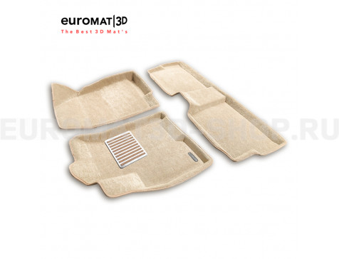 Текстильные 3D коврики Euromat3D Lux в салон для Chery Tiggo 7 PRO (2019-) № EM3D-001421T Бежевые Текстильные 3D коврики Euromat3D Lux в салон для Chery Tiggo 7 PRO (2019-) № EM3D-001421T Бежевые