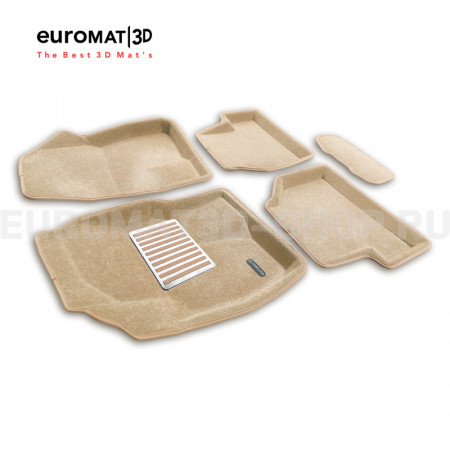 Текстильные 3D коврики Euromat3D Lux в салон для Ford Focus 2 (2005-2011) № EM3D-002214T Бежевые Текстильные 3D коврики Euromat3D Lux в салон для Ford Focus 2 (2005-2011) № EM3D-002214T Бежевые